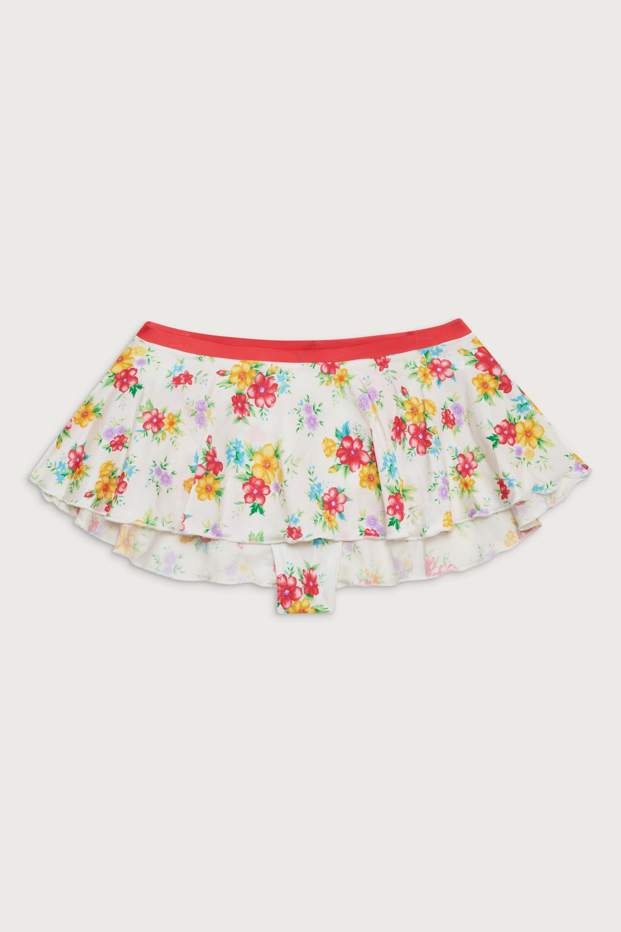 Izabella Shine Swim Skirt - Sweet Hibiscus Product Image