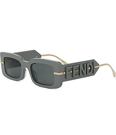 FENDI Womens Fendigraphy 51mm Rectangle Sunglasses Product Image