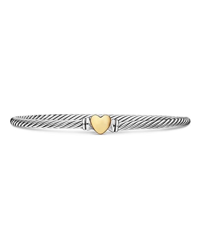 Womens Cable Collectibles Heart Bracelet in Sterling Silver Product Image