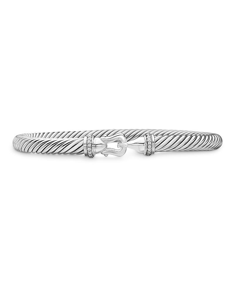 David Yurman Cable Buckle Bracelet with Diamonds, 5mm Product Image