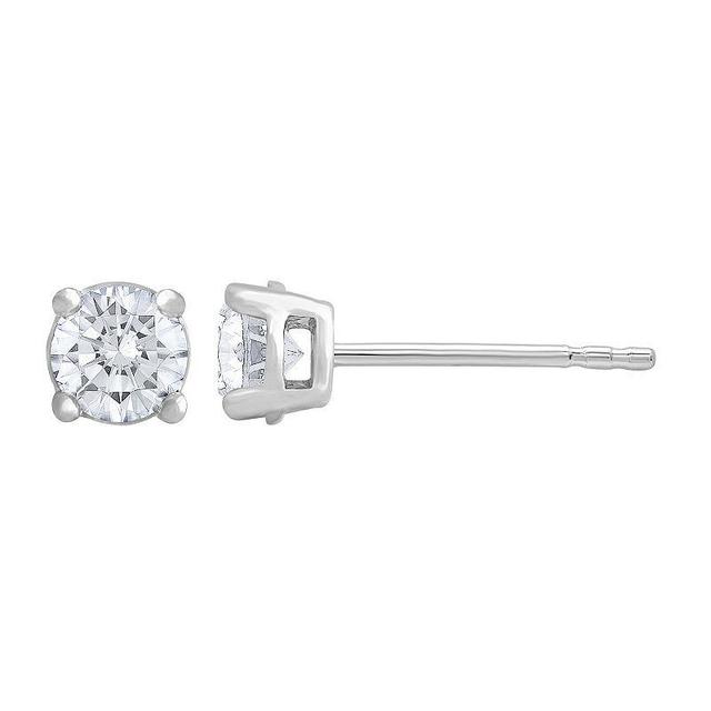 Diamond Medley 14k White Gold 3/4 Carat T.W. Lab-Grown Diamond Stud Earrings, Womens, 14k Whgold Product Image