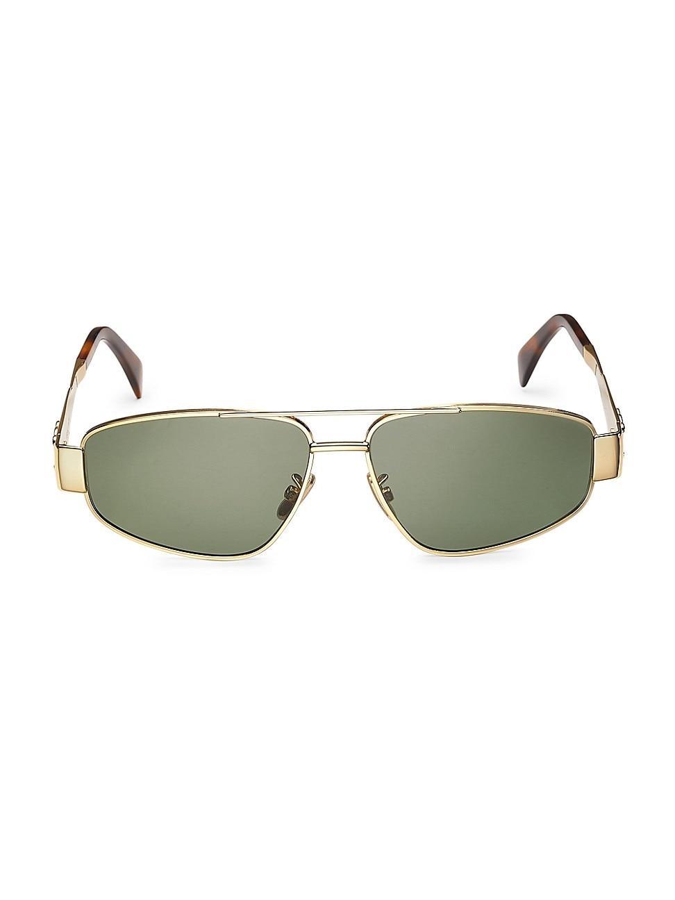 Mens Triomphe Pilot Metal Sunglasses Product Image