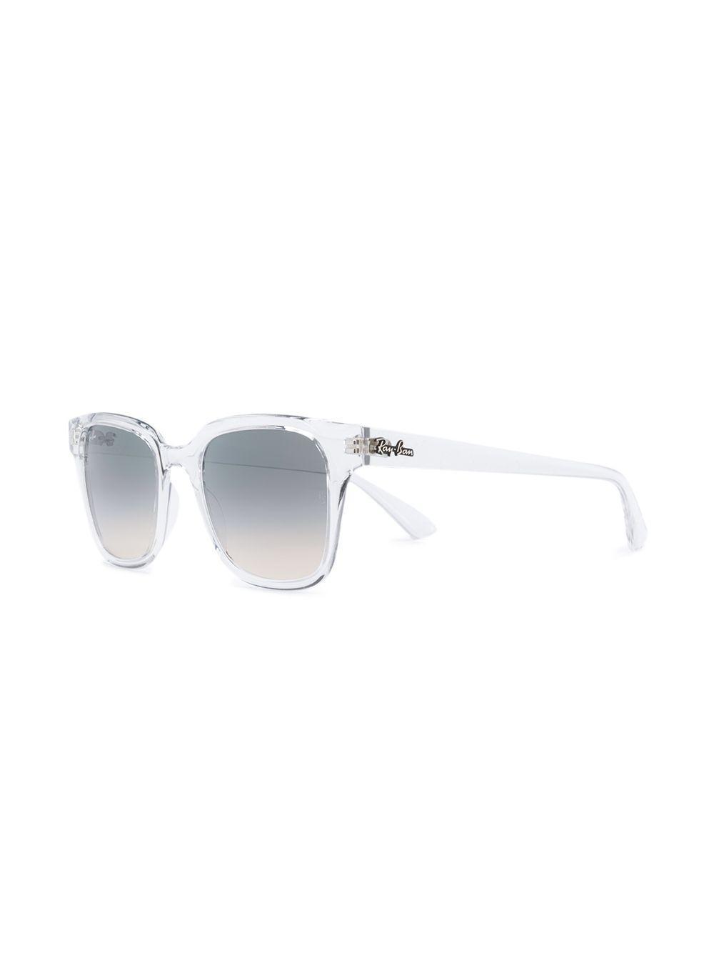 RAY BAN Polarised Rectangular Frame Sunglasses In Neutrals Product Image