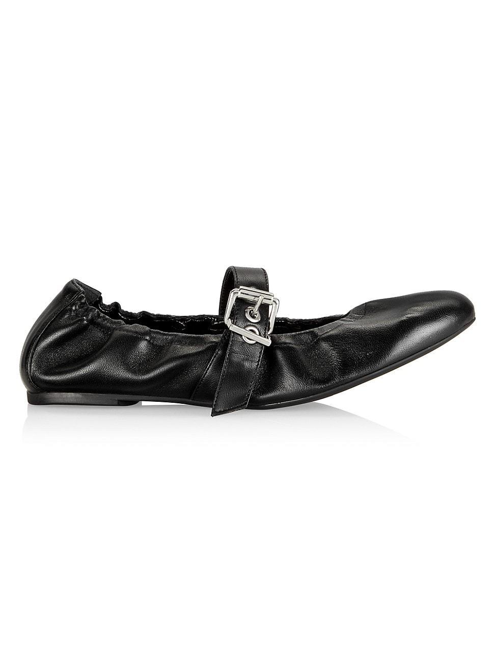 Womens Calita Buckled Ballet Flats Product Image