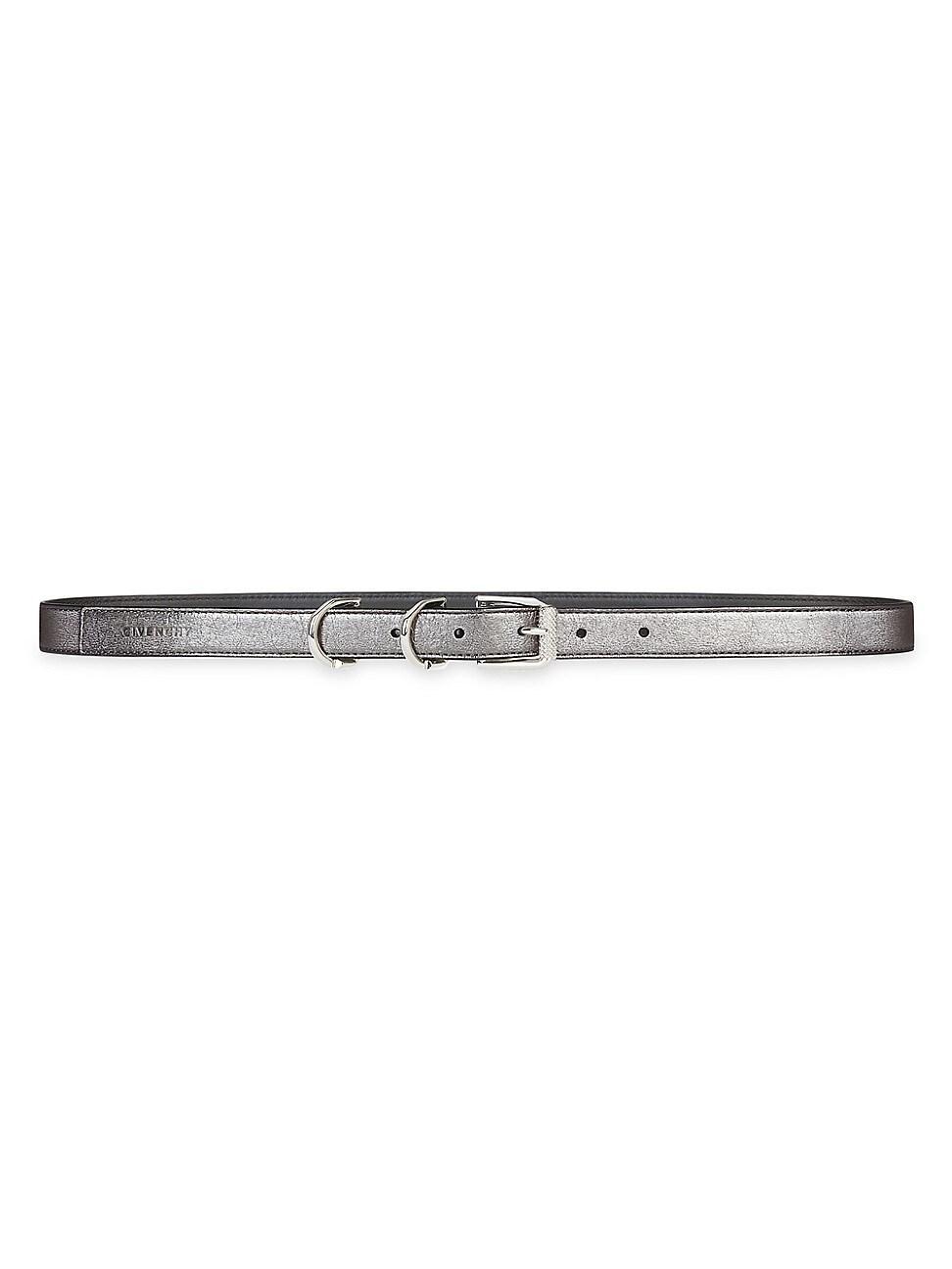 Womens Voyou Belt In Laminated Leather Product Image