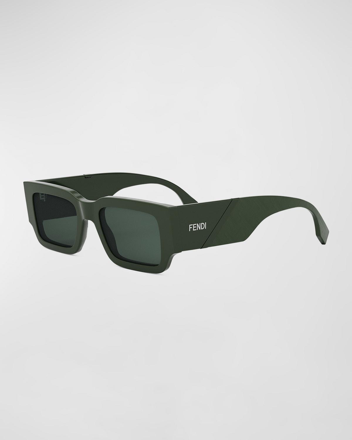 Mens 51MM Rectangular Sunglasses Product Image