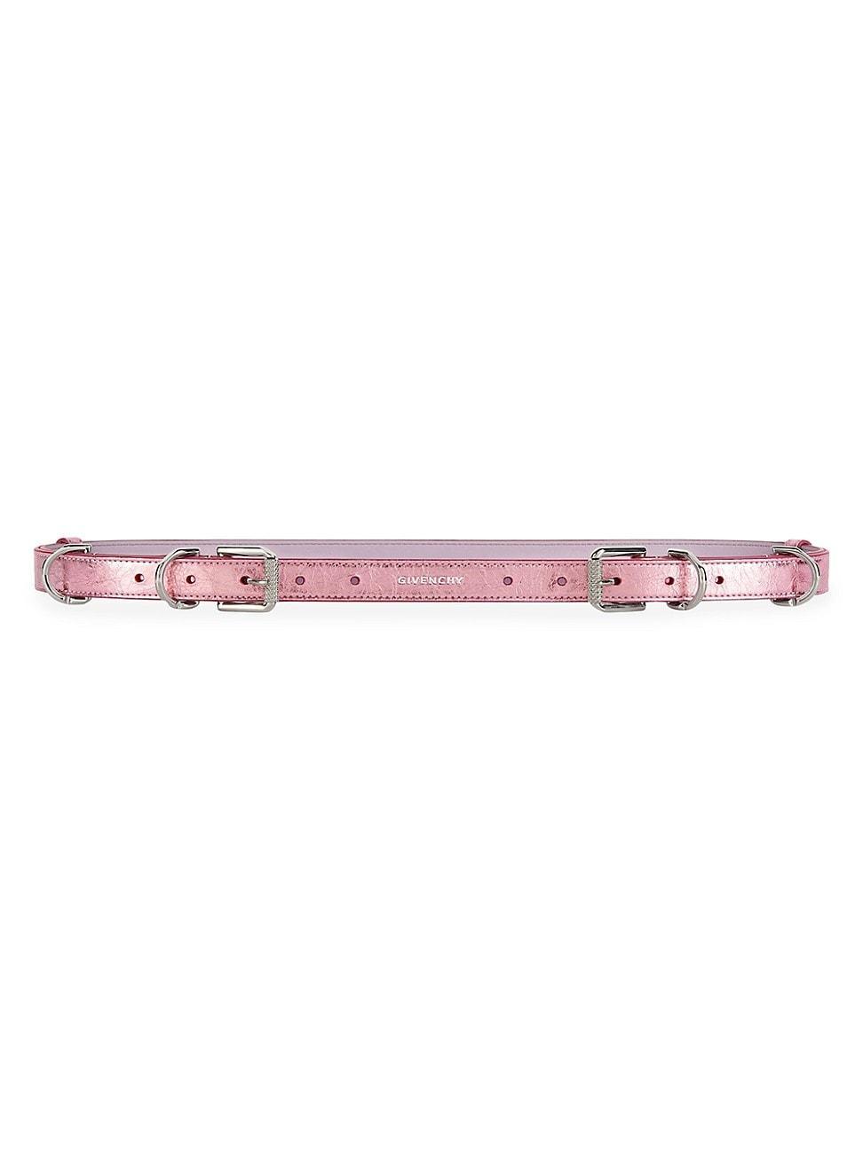 Womens Voyou Belt In Laminated Leather Product Image