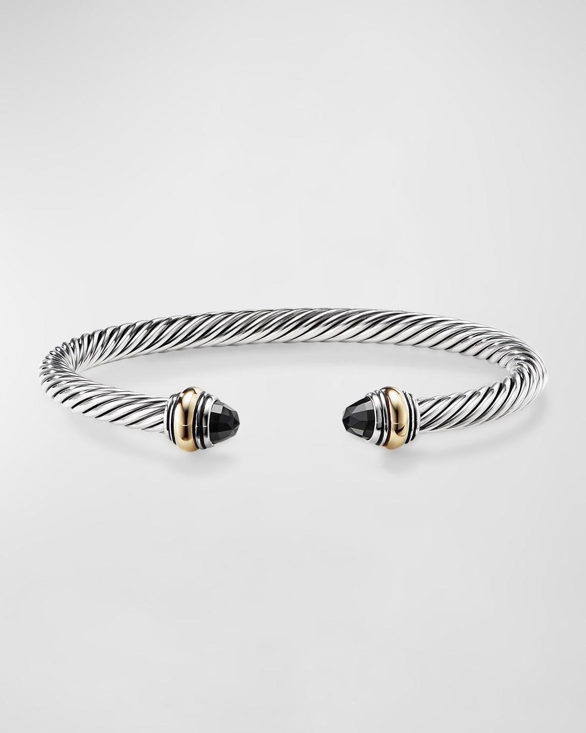 Womens Classic Cable Bracelet In Sterling Silver Product Image