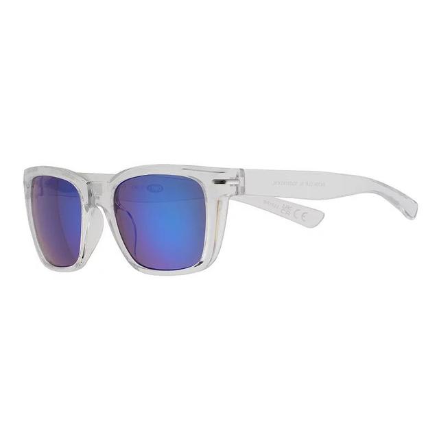 Mens Cali Blue Plastic Rectangle Sunglasses Product Image