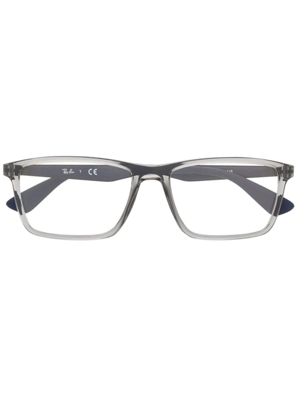 RAY BAN Square Frame Glasses In Blue Product Image