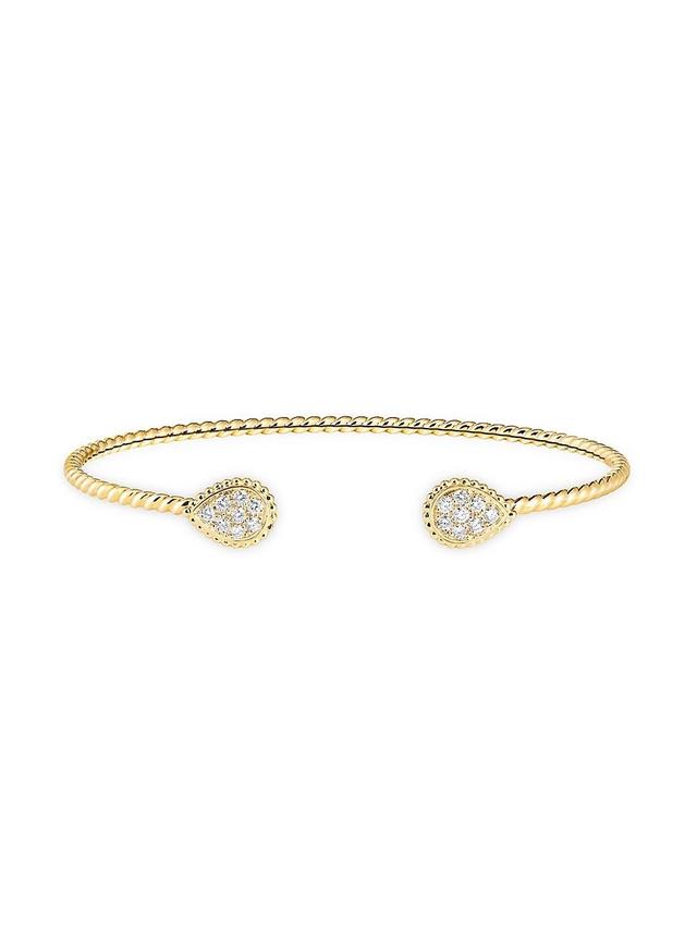 Womens Serpent Bohme 18K Yellow Gold & 0.27 TCW Diamond Cuff Product Image