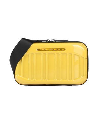 PIQUADRO Man Cross-body Bag Yellow Size - Polycarbonate Product Image