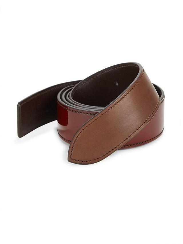 Mens Patent Crocodile, Python, French Calf, Suede and Patent leather Belt Strap Product Image