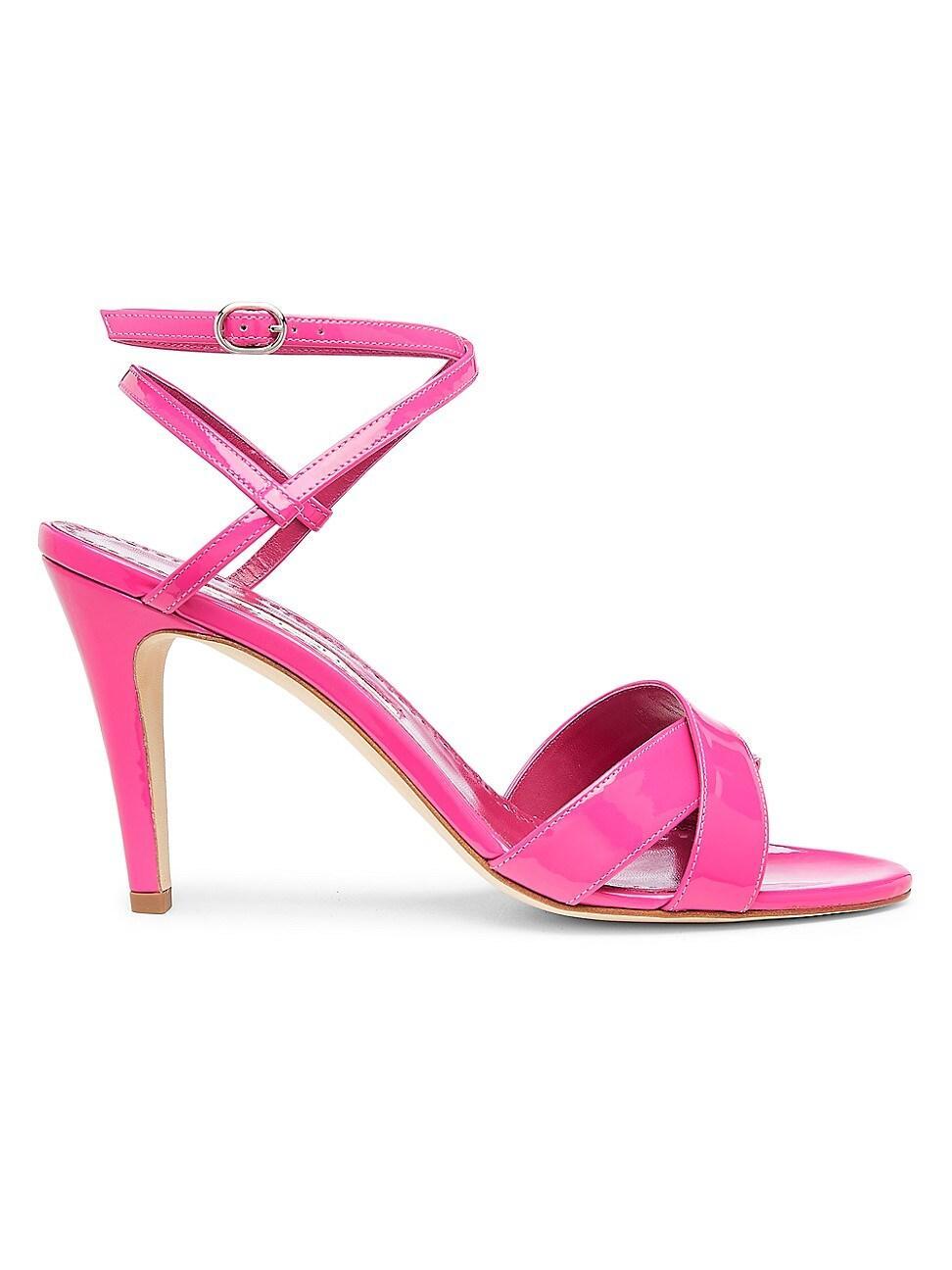 Womens Tormentas 90MM Patent Leather Ankle-Wrap Sandals Product Image