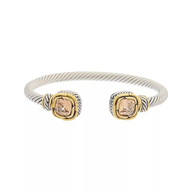 Juvell 18k Gold Plated Citrine Bangle Bracelet, Womens, Multicolor Product Image