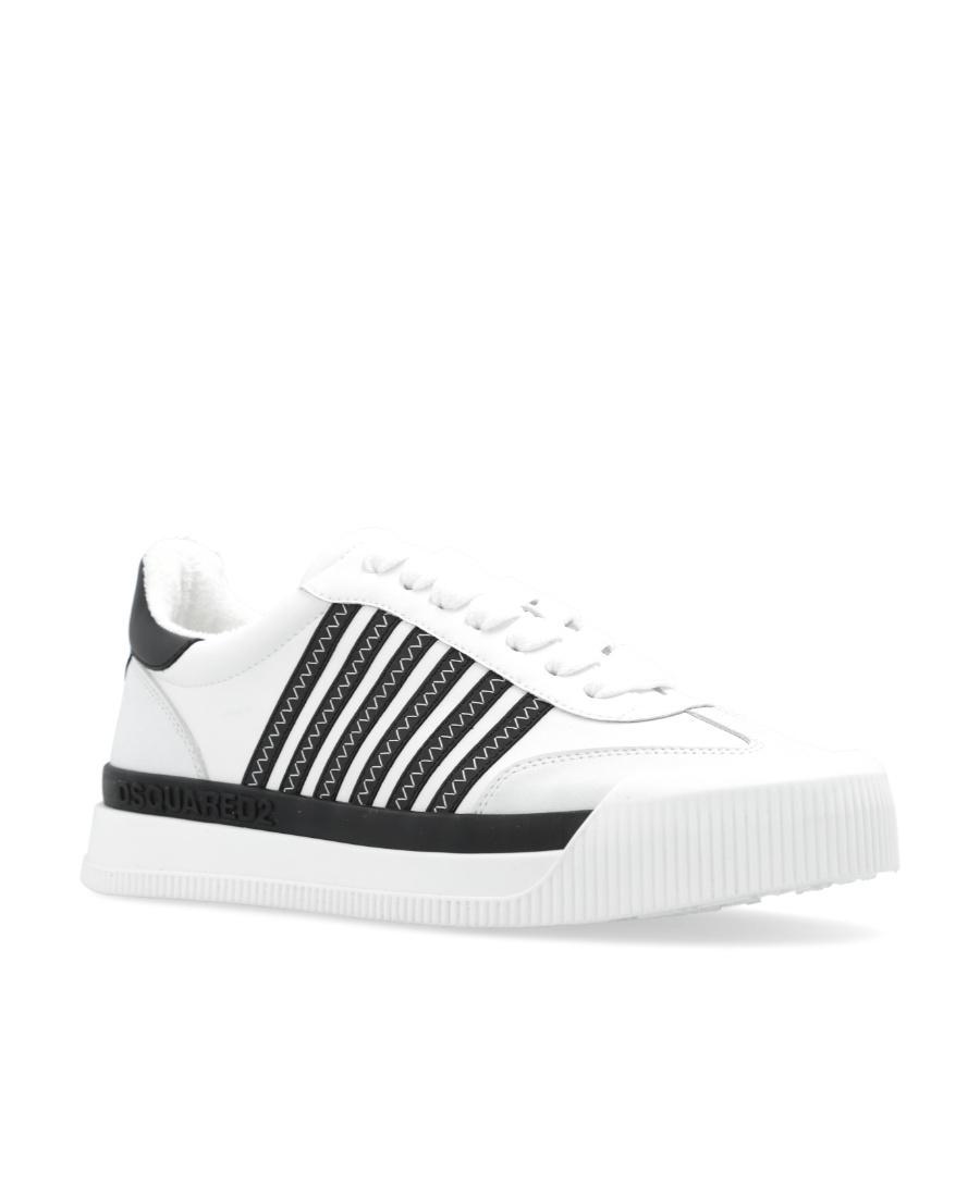 DSQUARED2 Boxer Leather Sneakers In Blackwhite Product Image