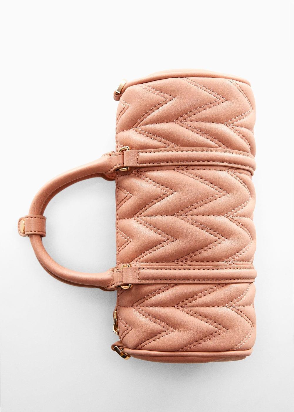 Mango Womens Double-Handle Quilted Bag Product Image