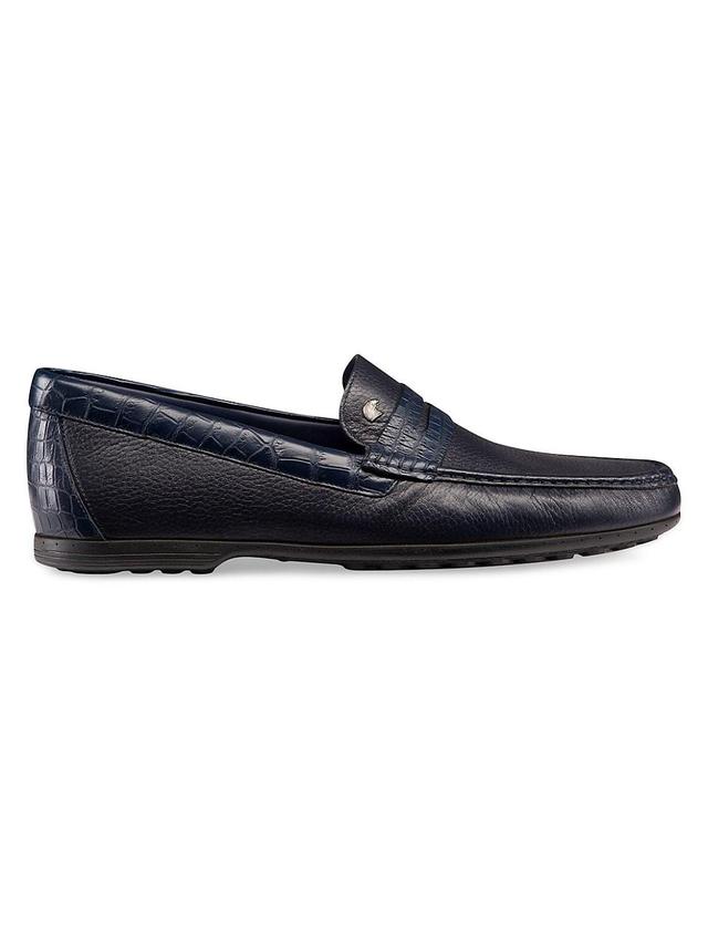 Mens Matted Crocodile Loafers Product Image