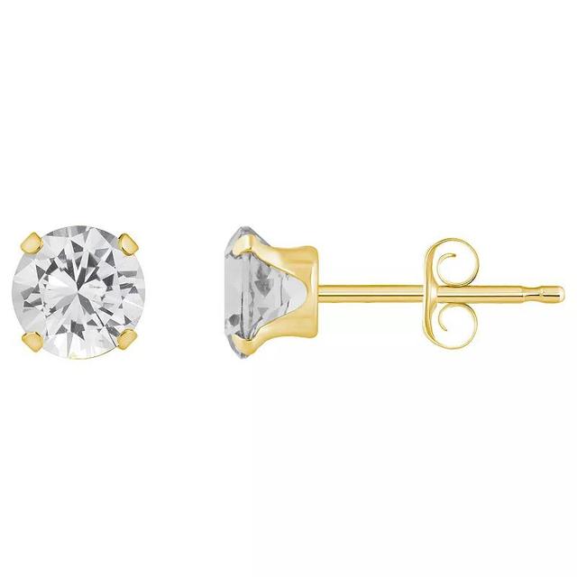 Macys Gemstone Stud Earrings in 10k White Gold Product Image