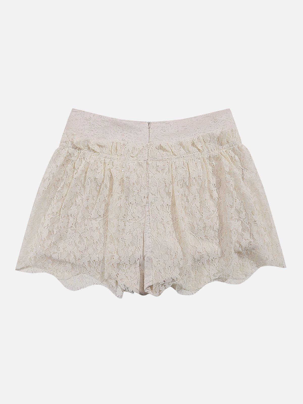 Aelfric Eden Mesh Lace Pleated Skirt Female Product Image