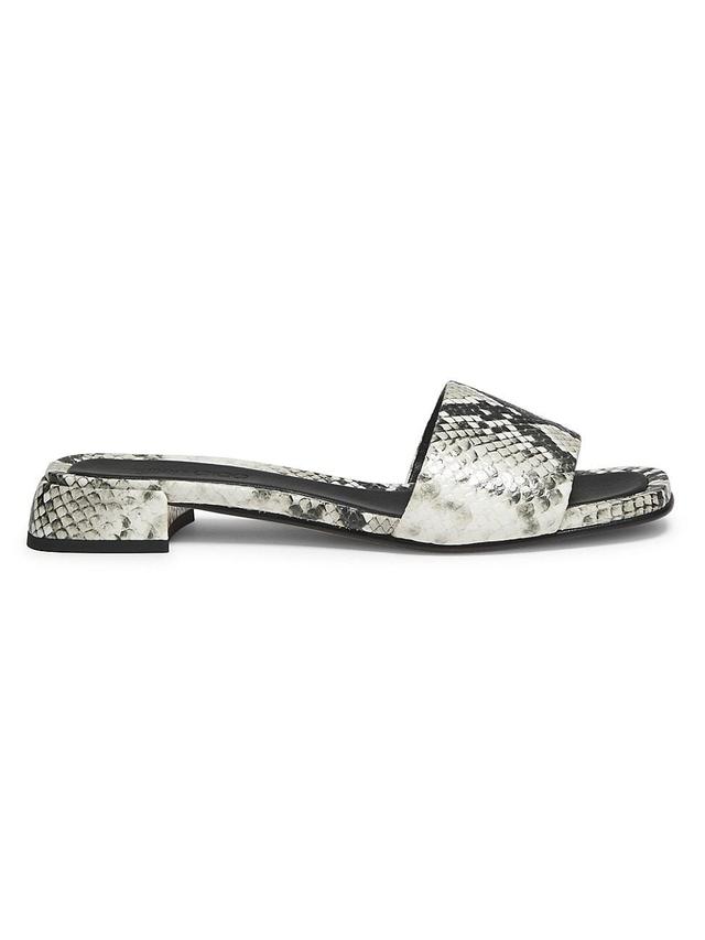 Womens Lena Leather Flat Sandals Product Image