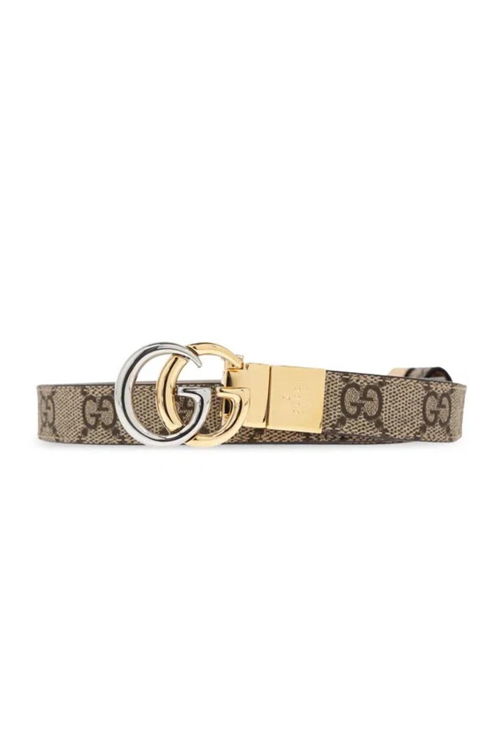 Gg Marmont Reversible Thin Belt In Multi Product Image