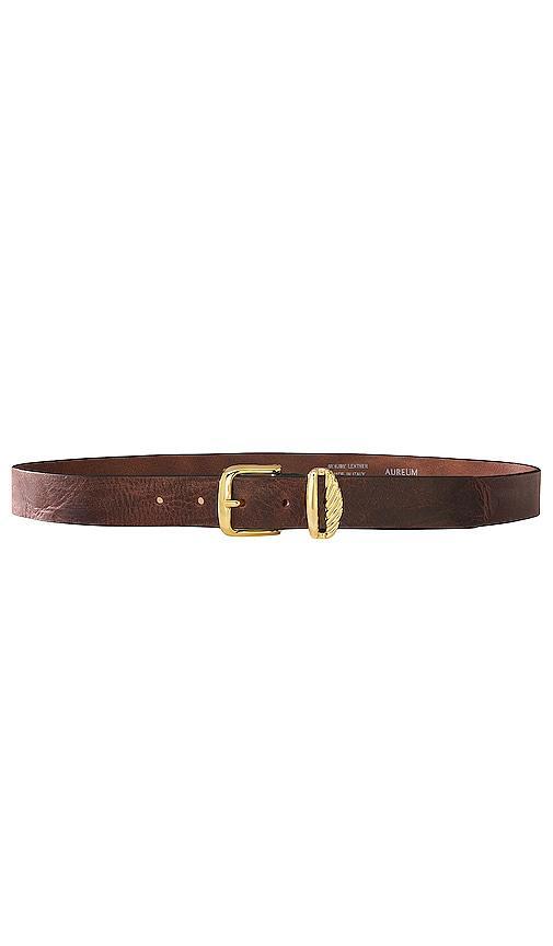 AUREUM Brown & Gold French Rope Belt Product Image