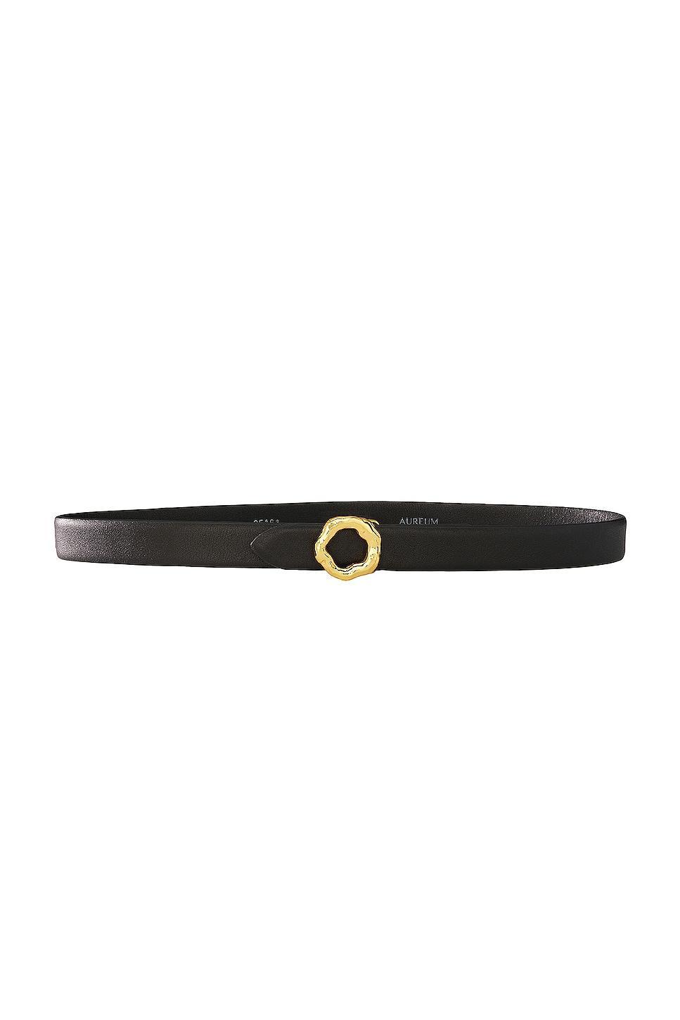 AUREUM Black & Gold Motif Belt Product Image