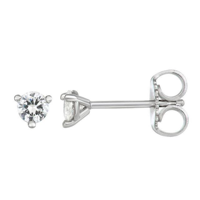 Charles & Colvard 1/5 Ct. T.w. Moissanite Martini Stud Earrings In 14K White Gold Product Image