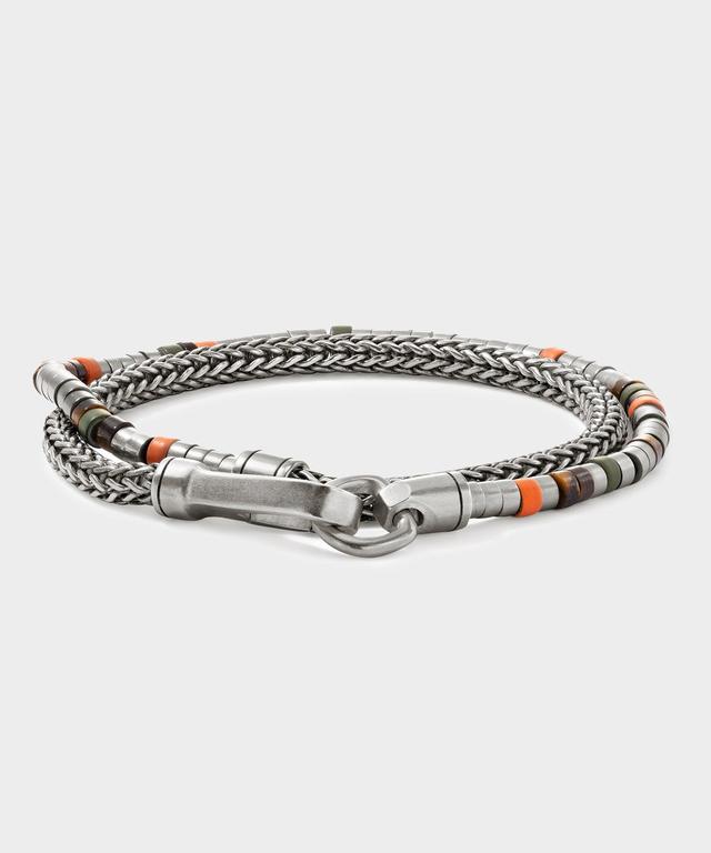 Todd Snyder x John Hardy Heishi Silver Double Wrap Bracelet Product Image