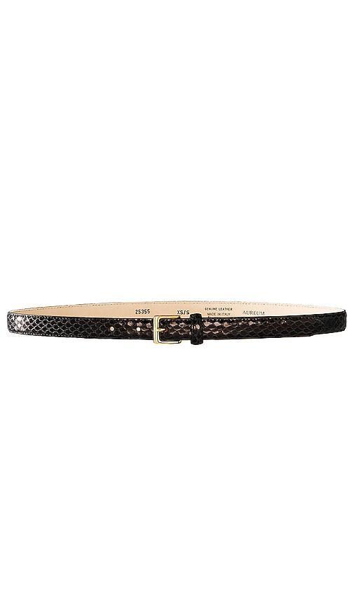 AUREUM Black Snake Embossed Belt Product Image