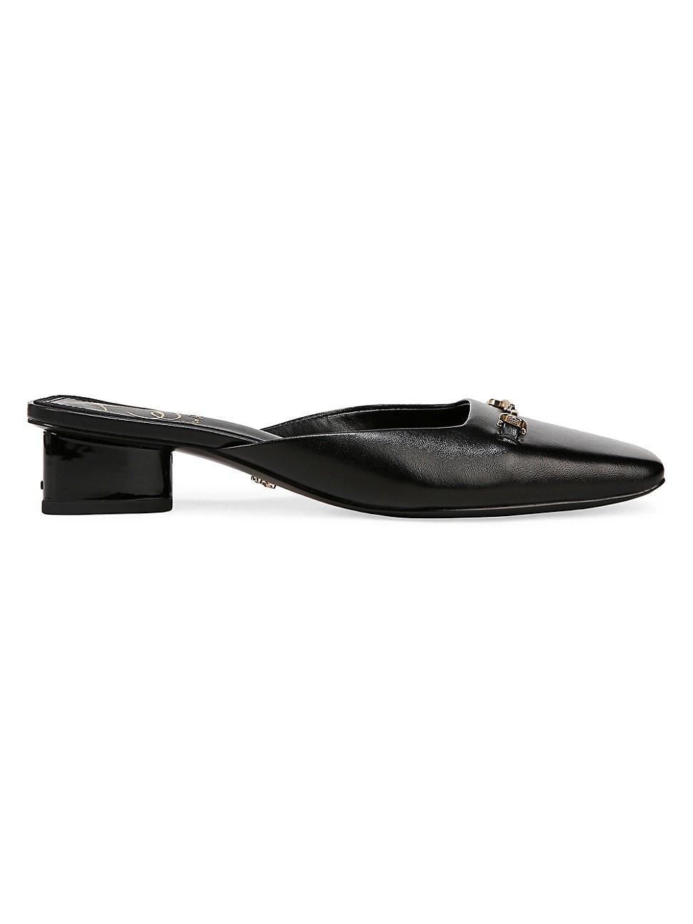 Womens Ollie Riding Bit-Detailed Leather Mules Product Image