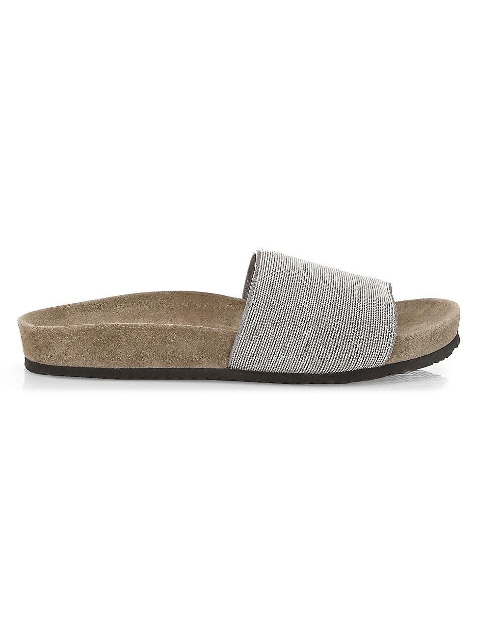 Womens Monili Suede Slides Product Image