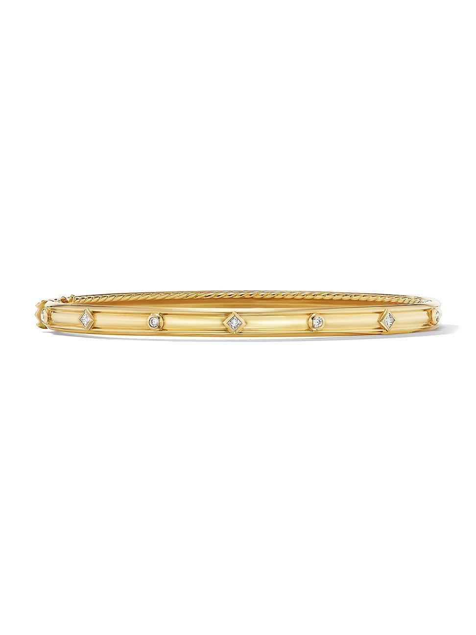 Womens Modern Renaissance Bracelet In 18K Yellow Gold With Diamonds Product Image