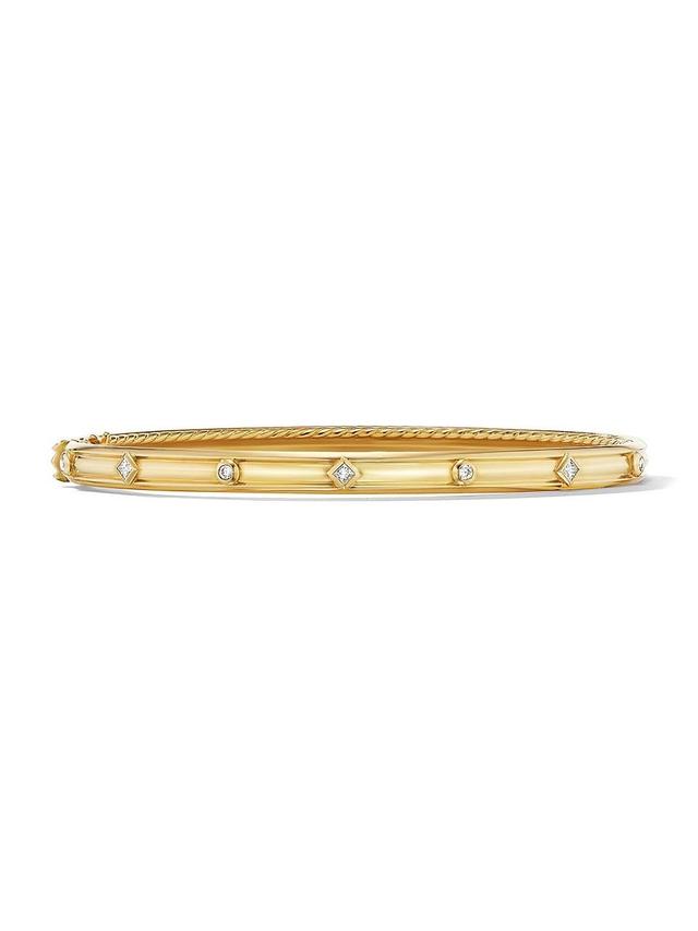 Womens Modern Renaissance Bracelet In 18K Yellow Gold With Diamonds Product Image