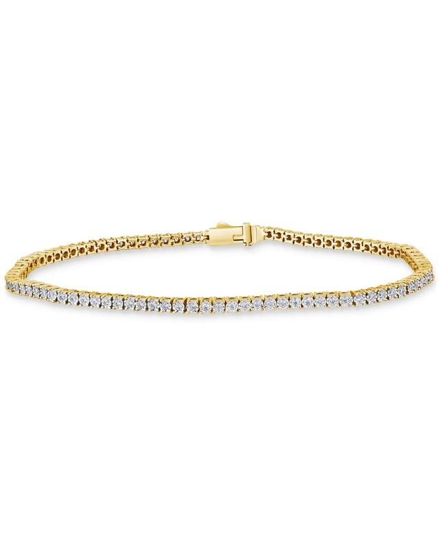 Mens Diamond Tennis Bracelet (1 ct. t.w.) in 10k Gold Product Image