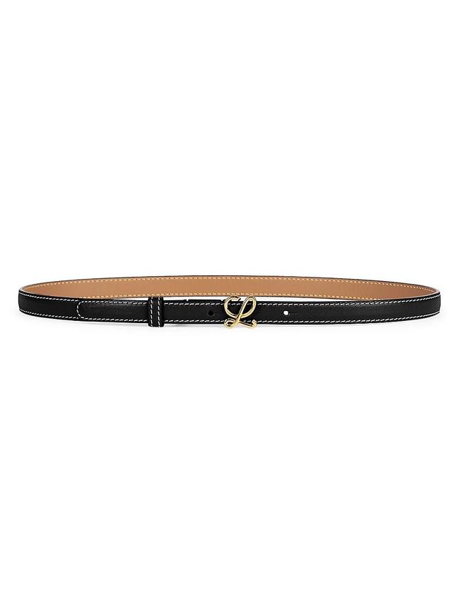 Womens L Buckle Leather Belt Product Image