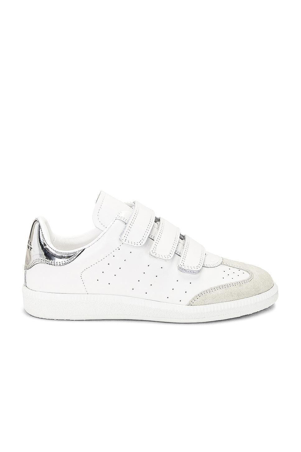 Isabel Marant Beth Sneaker in Silver - White. Size 36 (also in ). Product Image