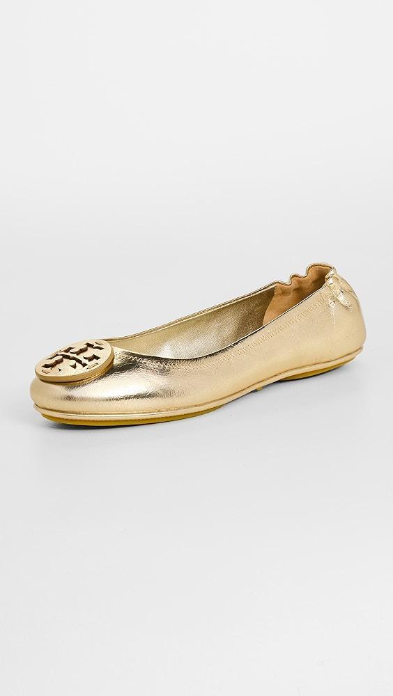 Tory Burch Minnie Travel Ballet Flats with Leather Logo | Shopbop Product Image