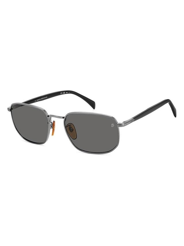 Mens 57MM Rectangular Sunglasses Product Image