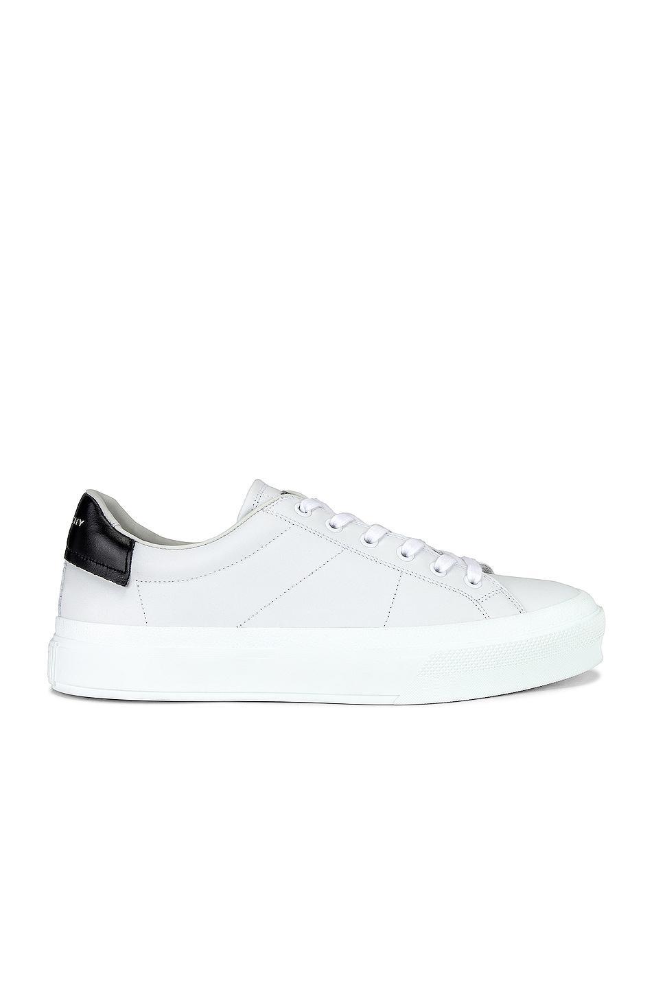 Givenchy City Court Sneaker in White & Black - White. Size 41 (also in 40, 42, 43). Product Image