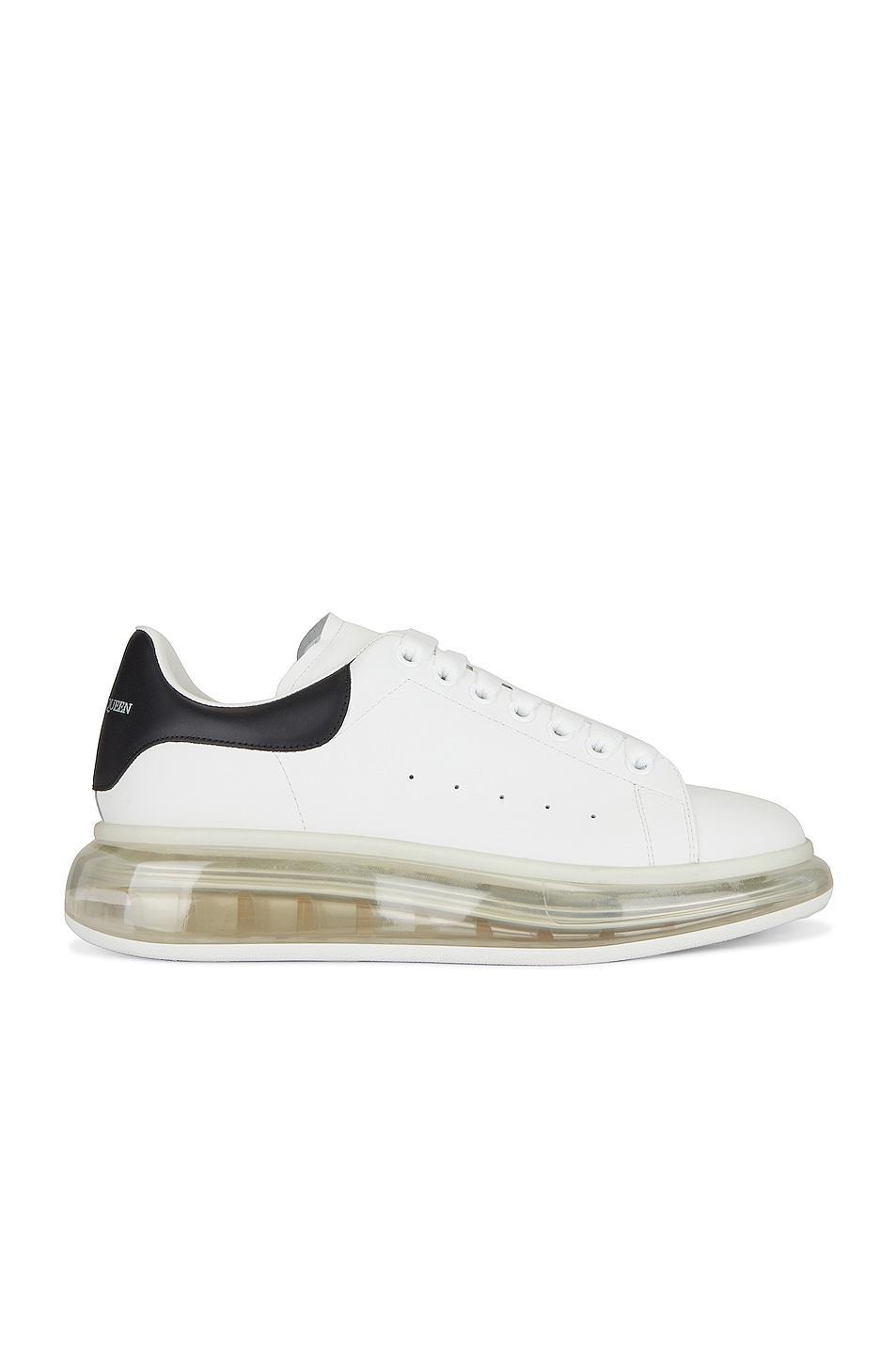 Alexander McQueen Leather Sneaker in White Product Image