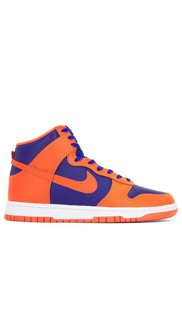 Dunk Hi Retro Sneakers In Orange/deep Royal Blue Product Image