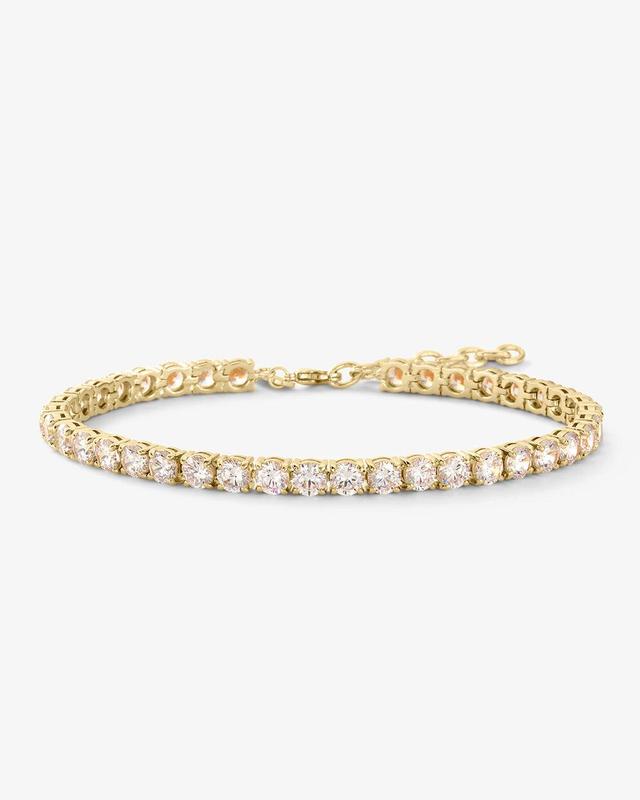 Mama Heiress Anklet - Gold|White Diamondettes Product Image