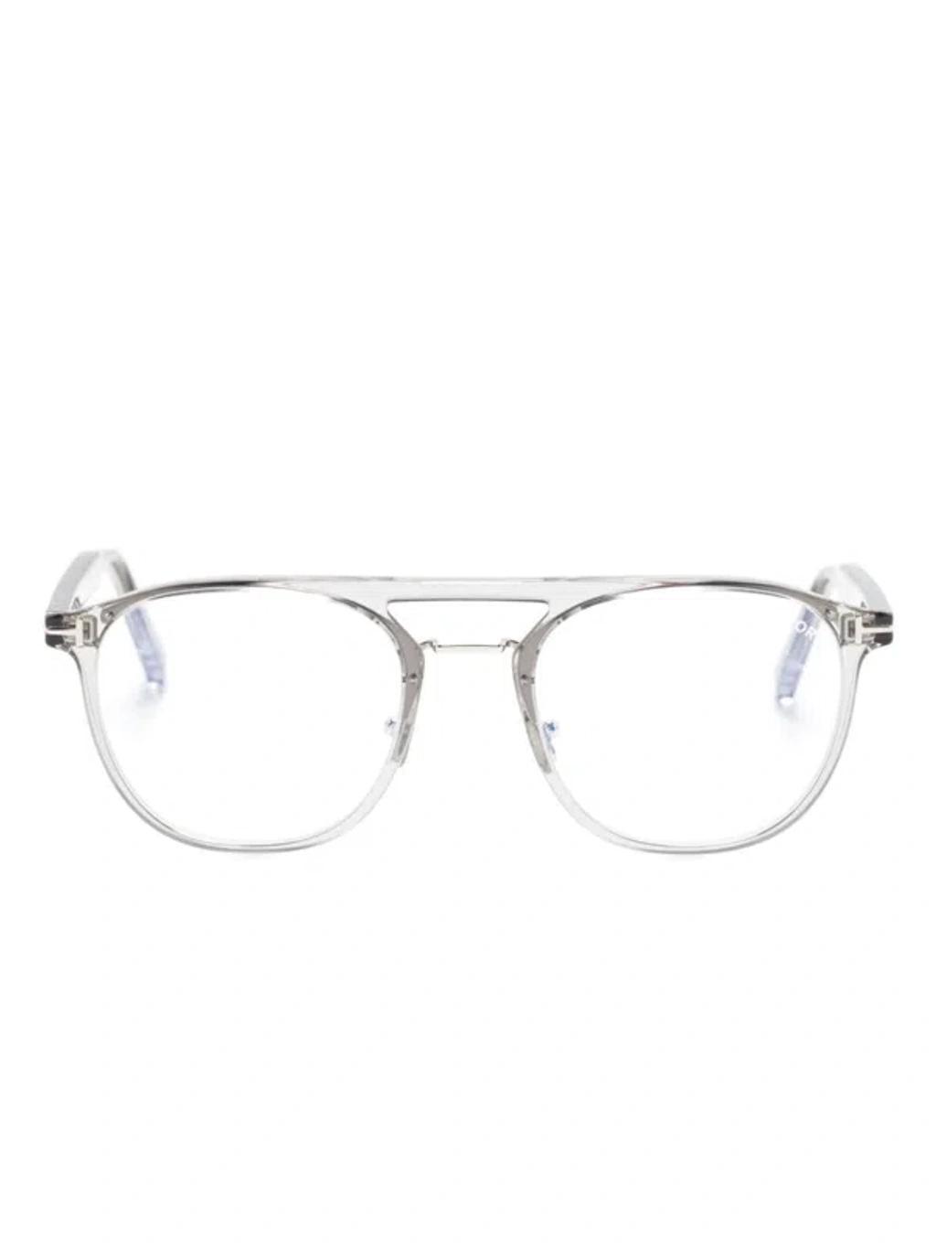 Pilot-frame Glasses In Grey Product Image