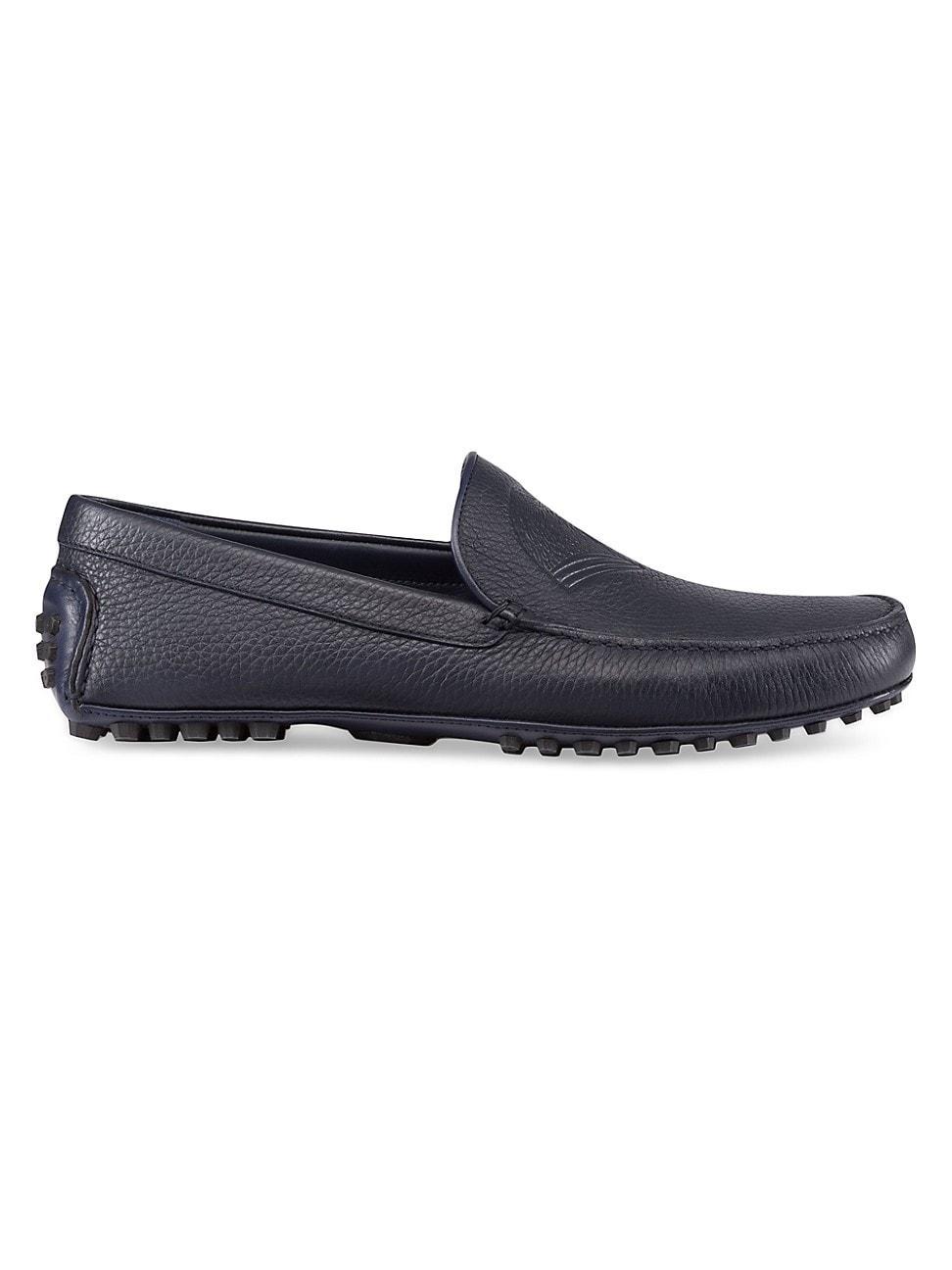 Mens Calfskin Leather Driving Shoes Product Image