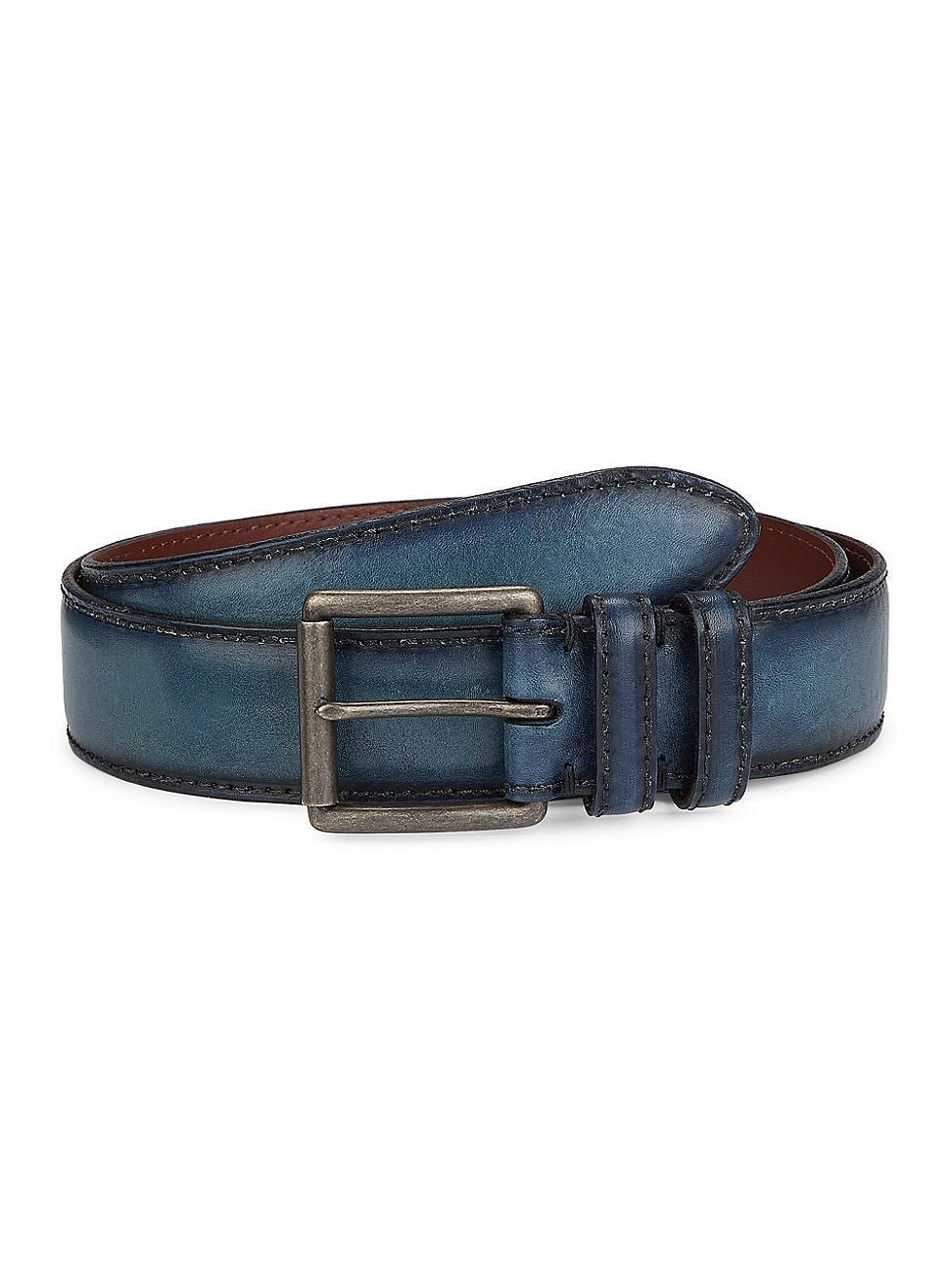 Mens COLLECTION Hand Burnished Leather Belt Product Image