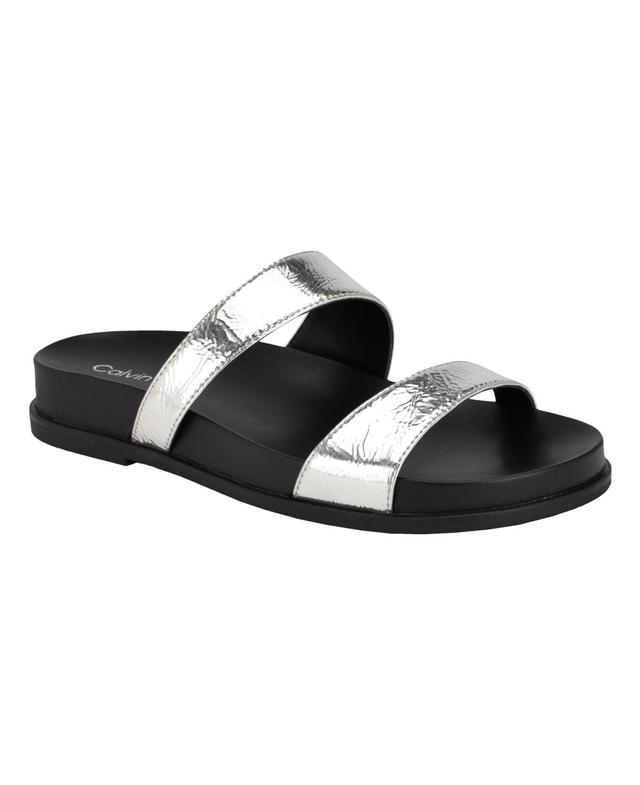 Calvin Klein Womens Explore Footbed Slide Sandals Product Image