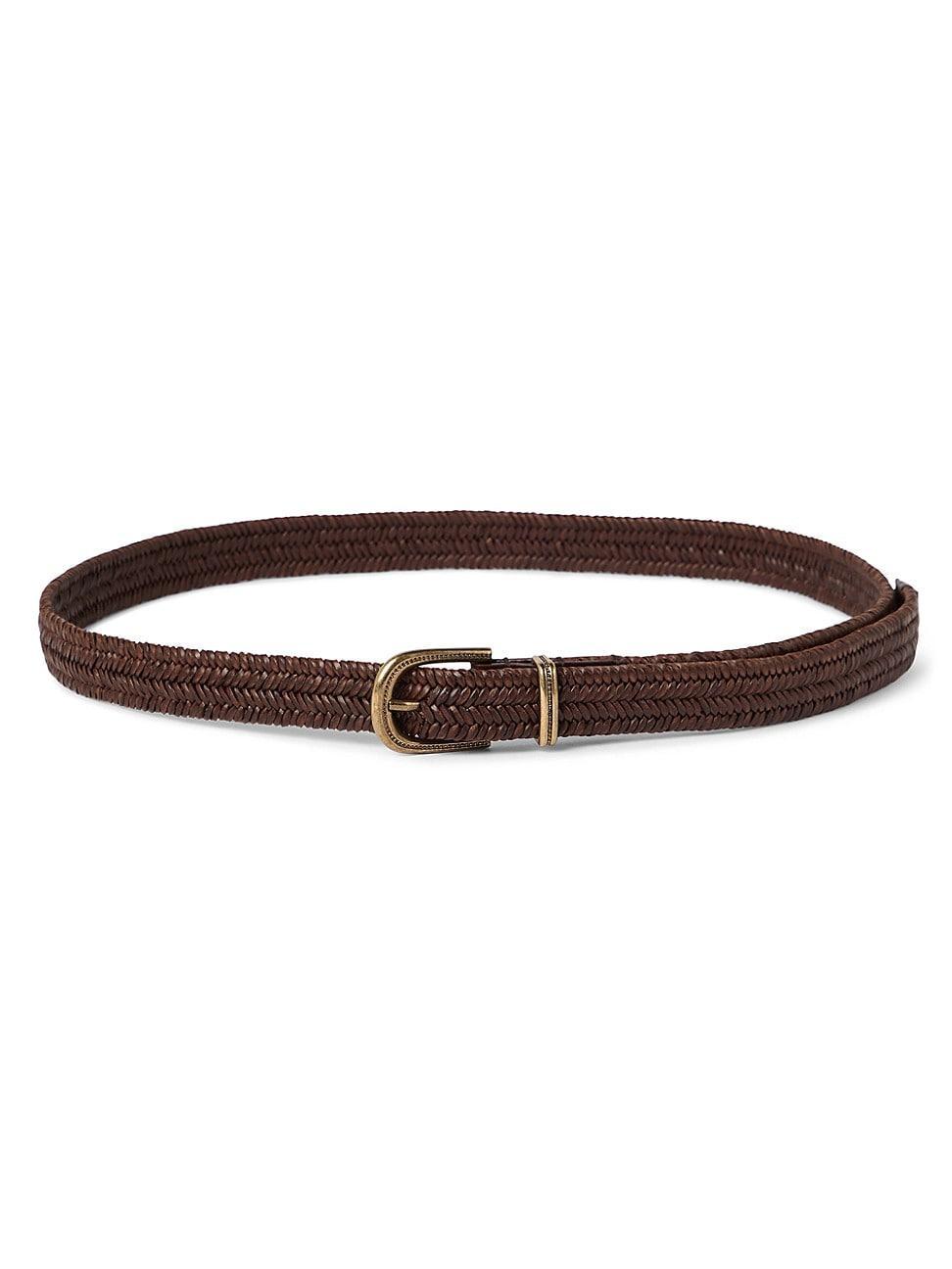 Womens Stretch Braided Leather Belt Product Image