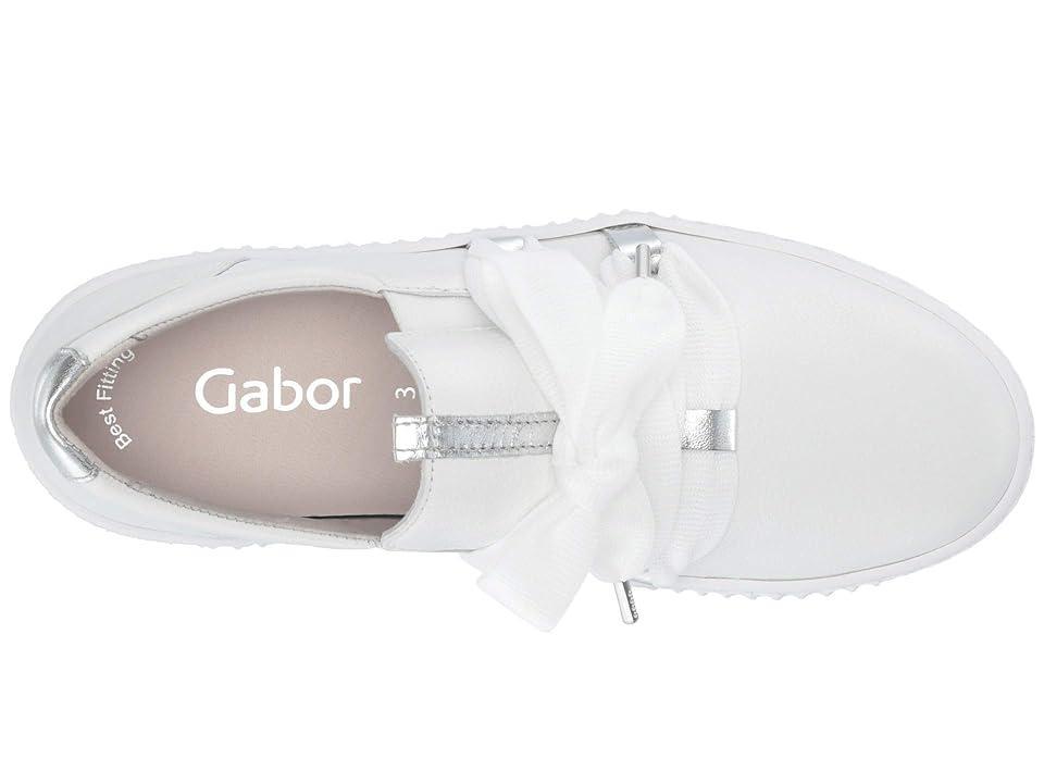 Gabor Gabor 43.333 (Weiss/Silber) Women's Shoes Product Image